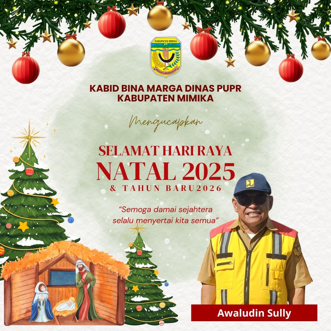 IKLAN NATAL KABID BINA MARGA PUPR TIMIKA