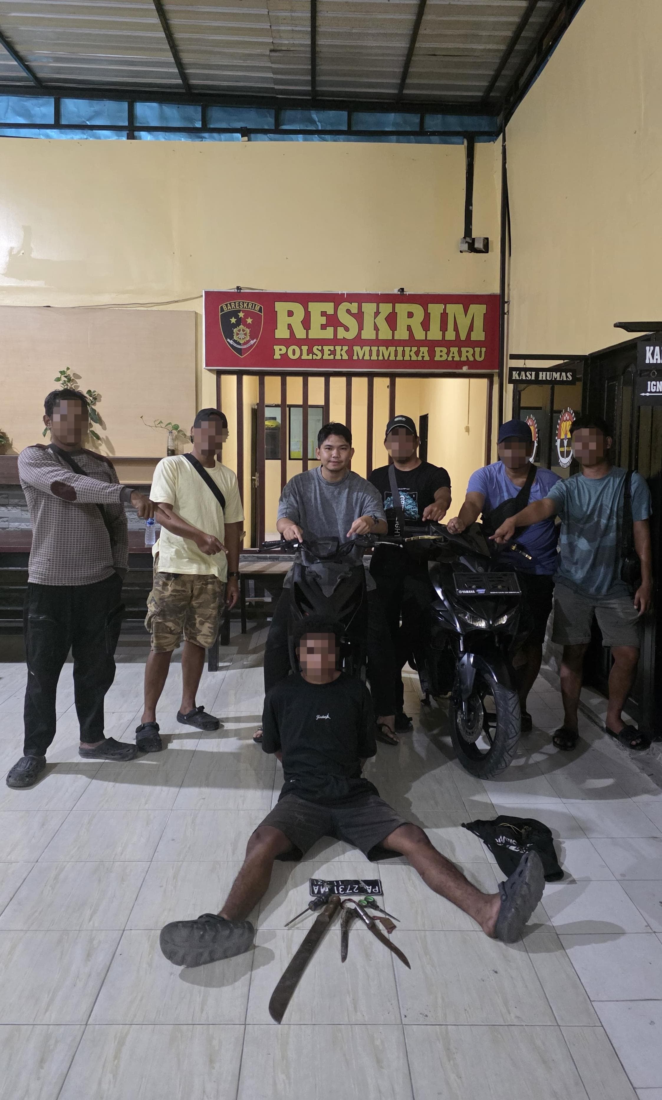Polsek Mimika Baru Tangkap Pelaku Begal dan Curanmor di Nawaripi  ​