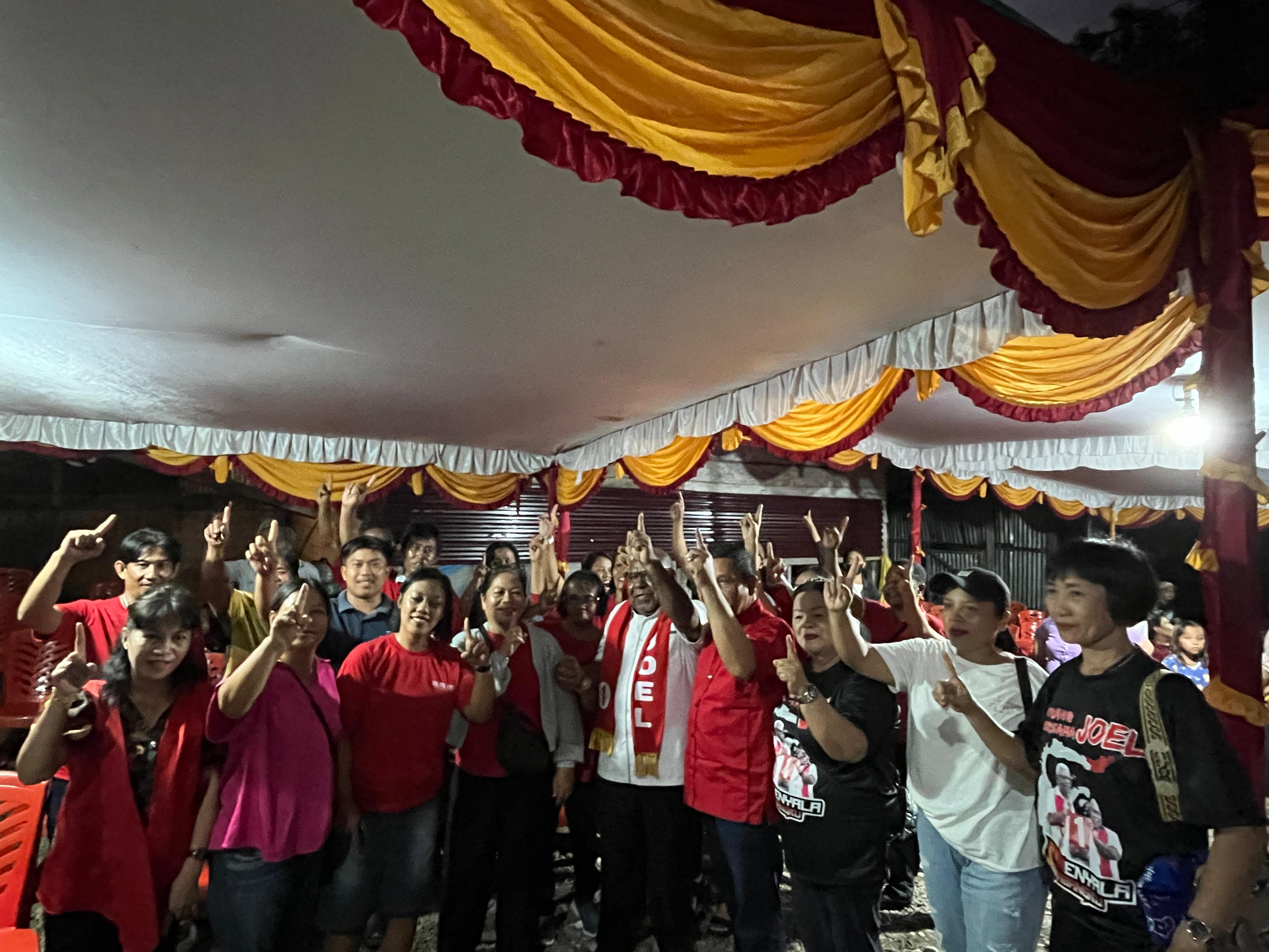 Relawan Posko Solata Kompleks Moria Beri Dukungan Pada JOEL, Koordinator Posko: Jangan Pilih Pemimpin Yang Baru Mencoba‐coba, Pilih Yang Sudah Teruji