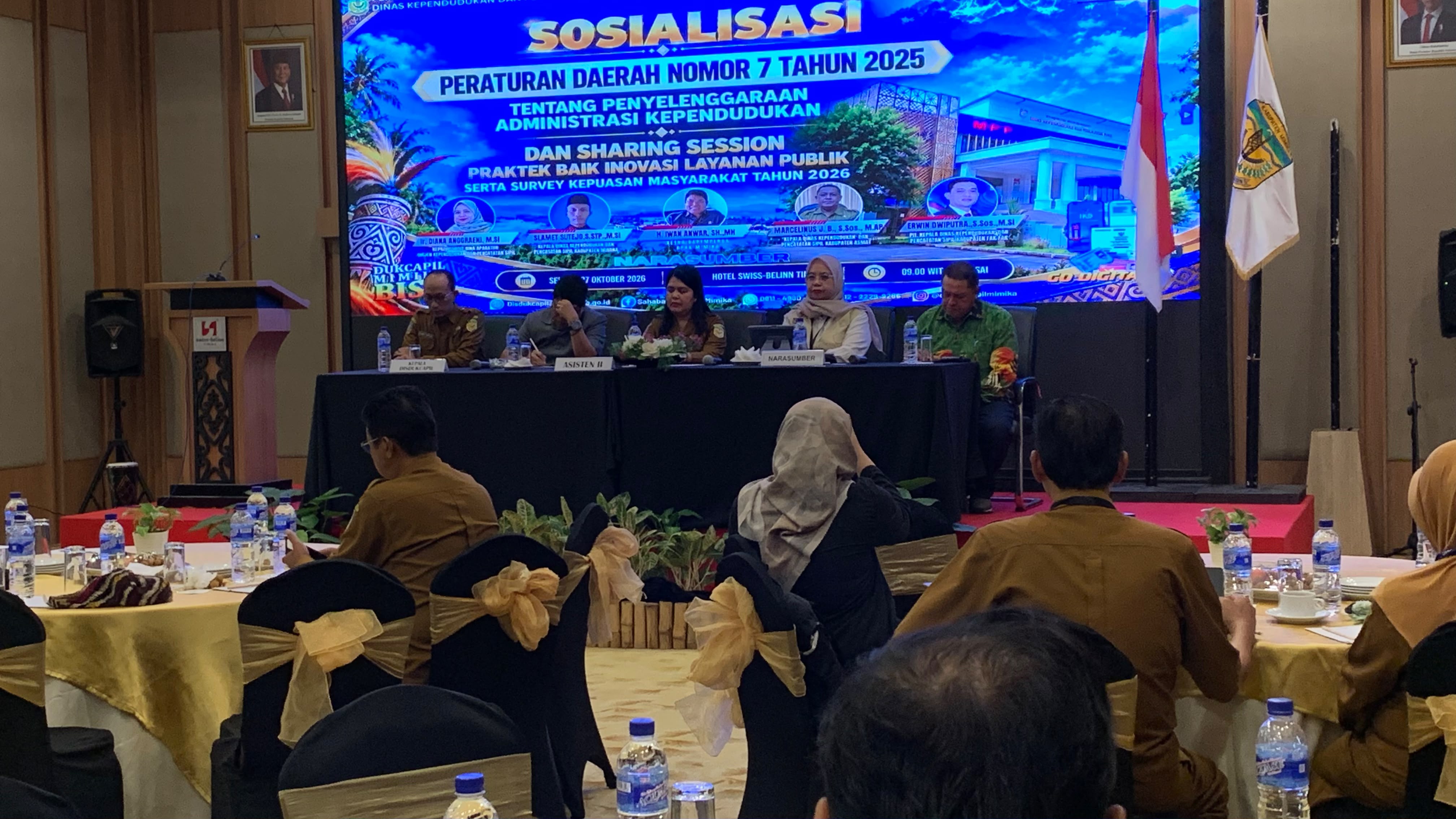 Langkah Disdukcapil Mimika Optimalkan Layanan Kependudukan Lewat Sosialisasi Perda