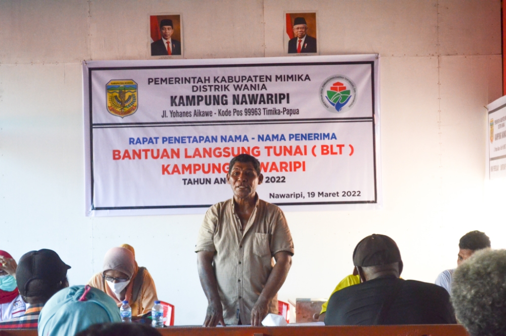  Norman Ditubun: 40% Dana Desa Nawaripi Akan Diberikan Kepada Warga Kurang Mampu. 