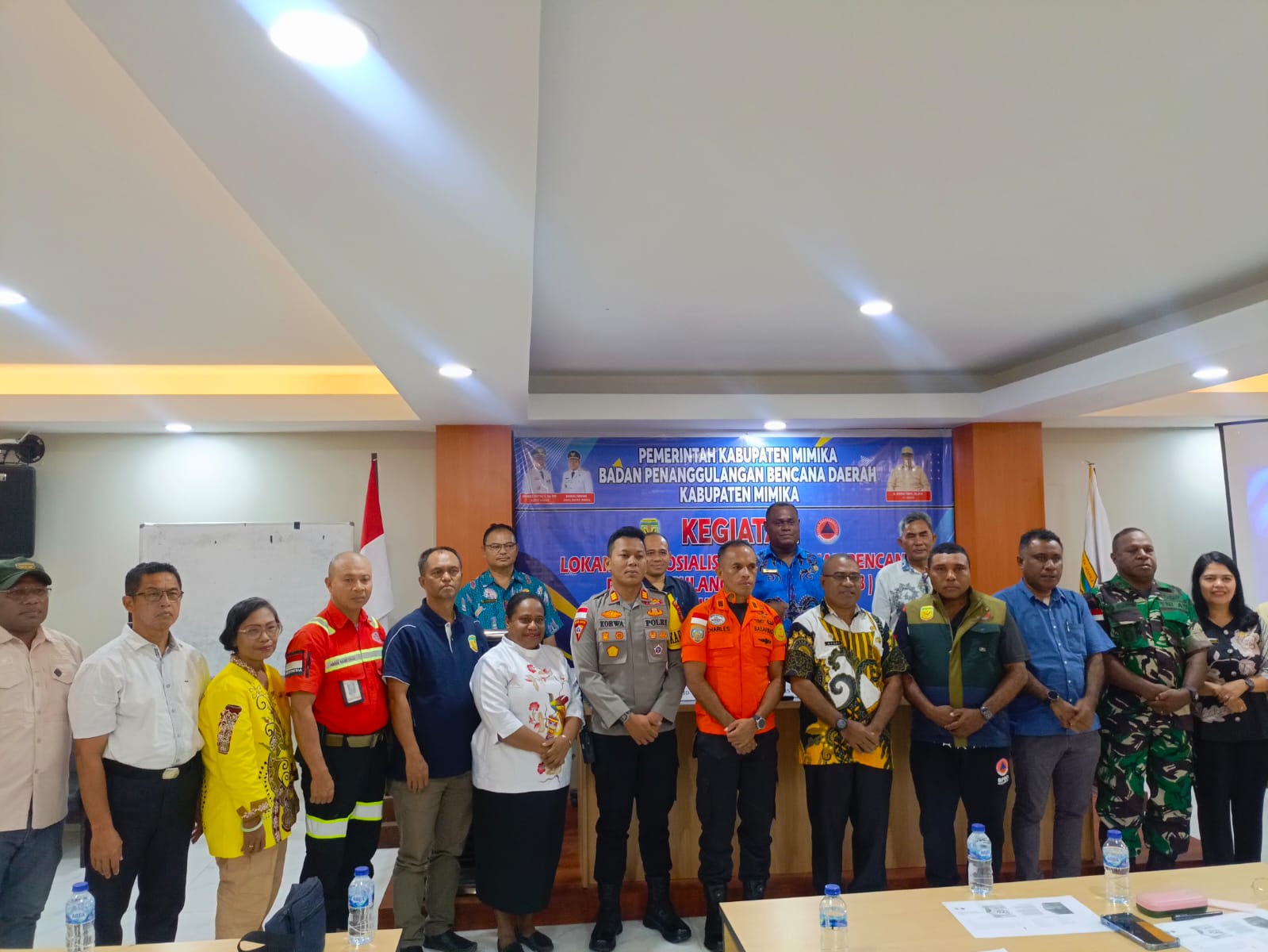 BPBD Mimika Gelar Lokakarya Sosialisasi Penyusunan Rencana Penanggulangan Bencana