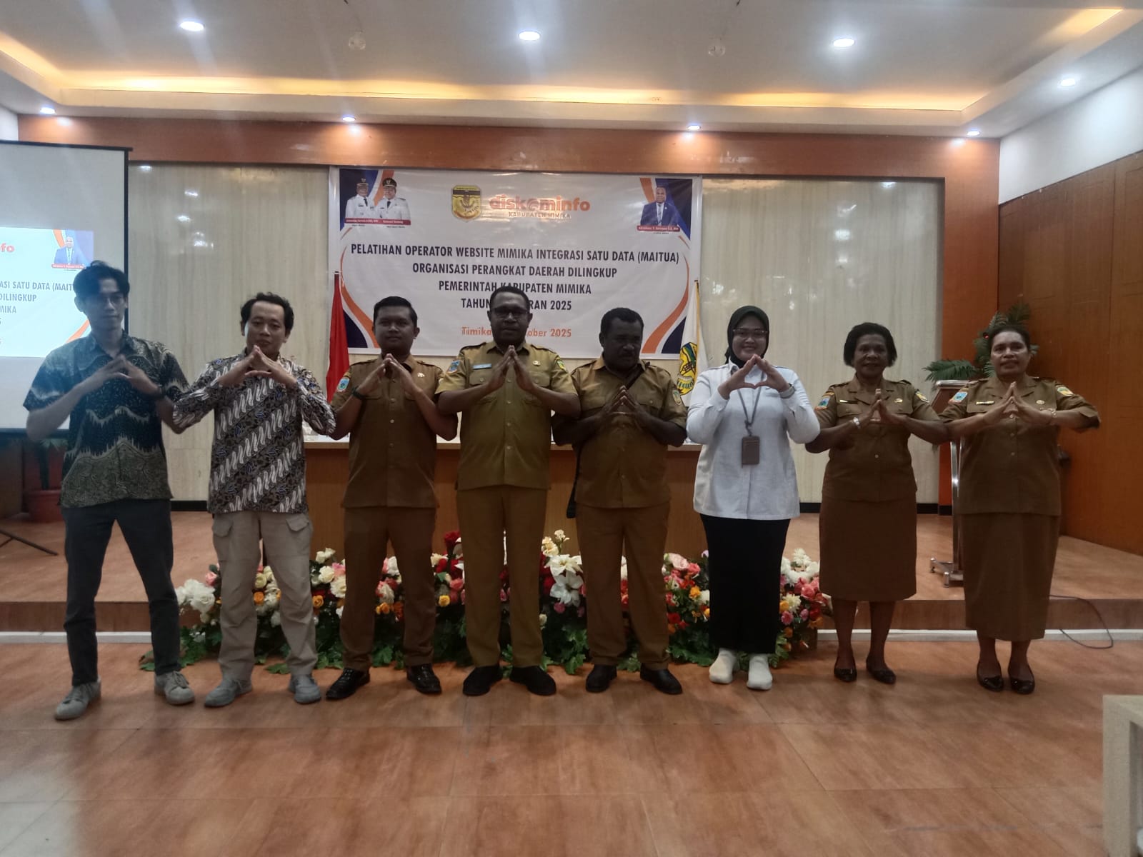 Dinas Komunikasi Informatika Kabupaten Mimika Gelar Pelatihan Operator Website MAITUA