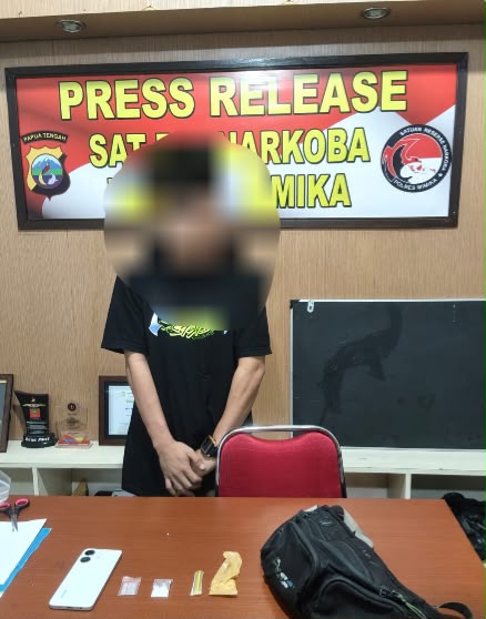 Modus ‘Tempel’ Sabu di Jalan Lanal Timika Terbongkar