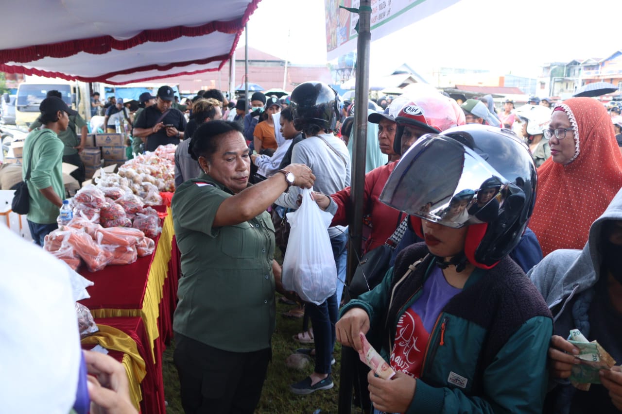 Sambut Nataru, DKP Mimika Gelar Gerakan Pangan Murah