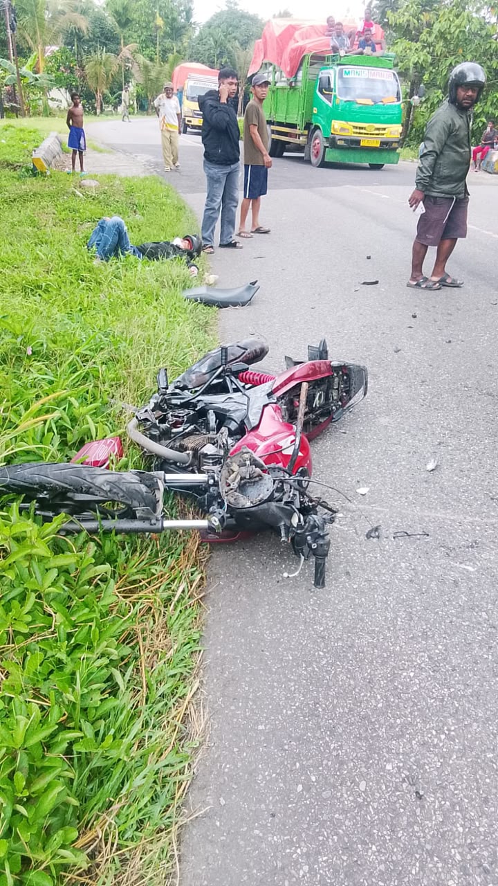 Begini Kronologi Kecelakaan Hebat Sebabkan Pengendara Terluka Parah di Mapurujaya, Mimika
