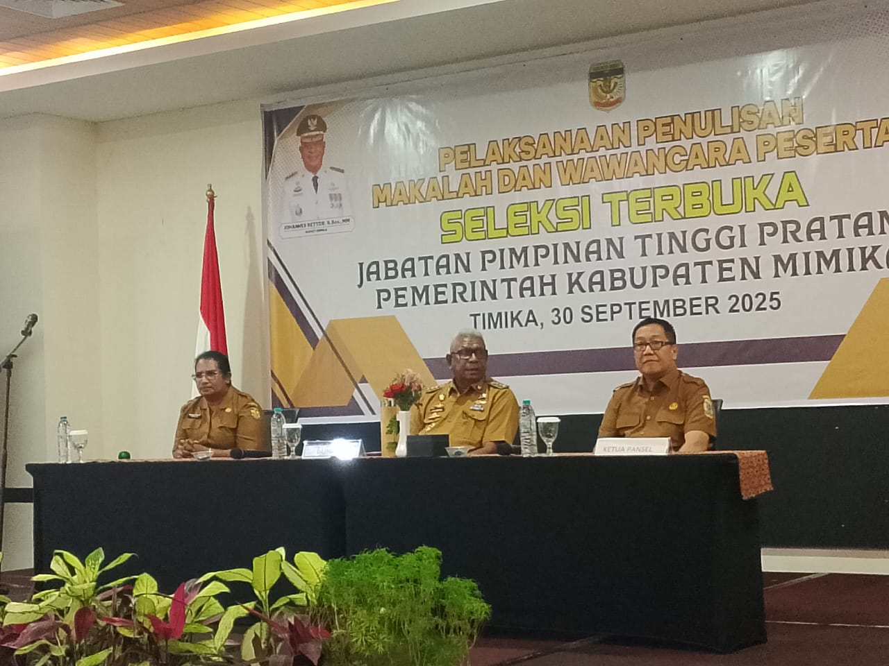 Bupati Mimika Tekankan Pentingnya Integritas ASN Dalam Seleksi JPT Pratama