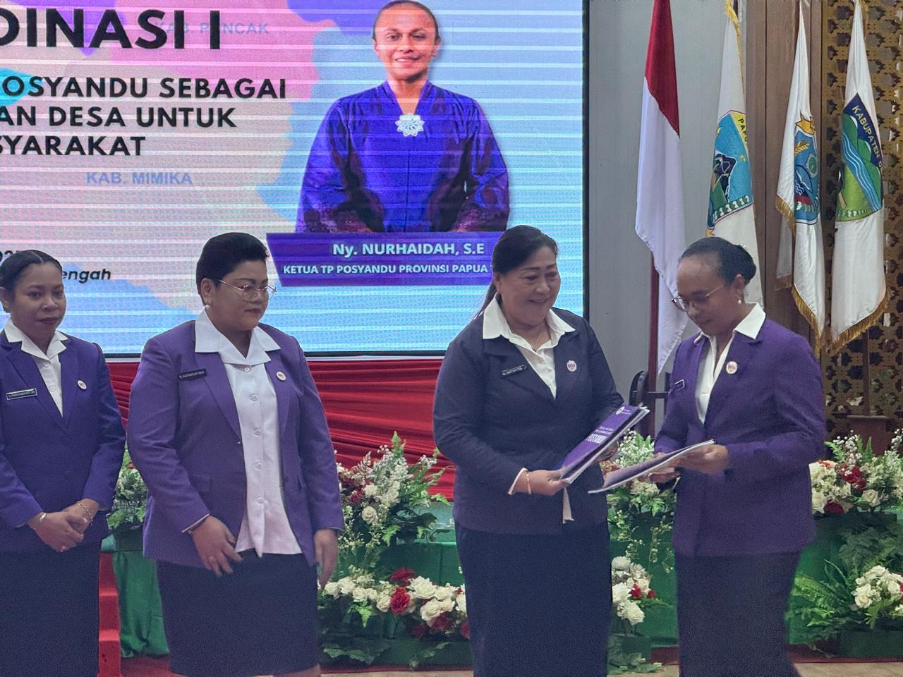 TPP Posyandu Mimika Hadiri RAKOR Pertama TPP Posyandu Se- Provinsi Papua Tengah