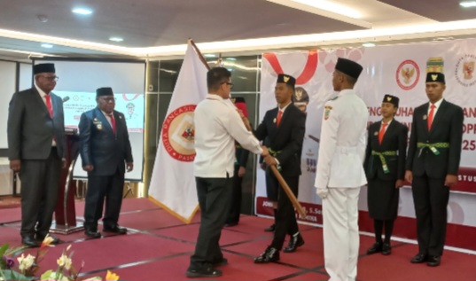Bupati Mimika Kukuhkan Jajaran Duta Pancasila Paskibraka Periode 2025–2029