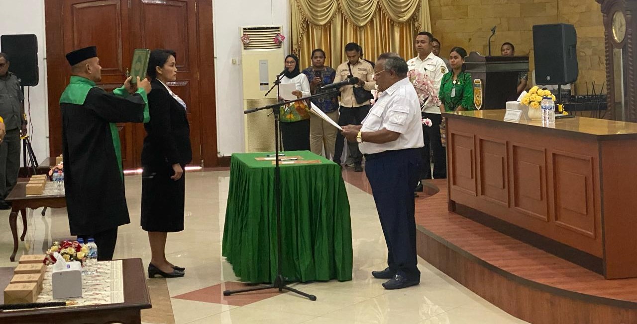 Bupati EO Ganti Sekda, Ida Wahyuni Diangkat jadi Sekda Ganti Robert Mayaut