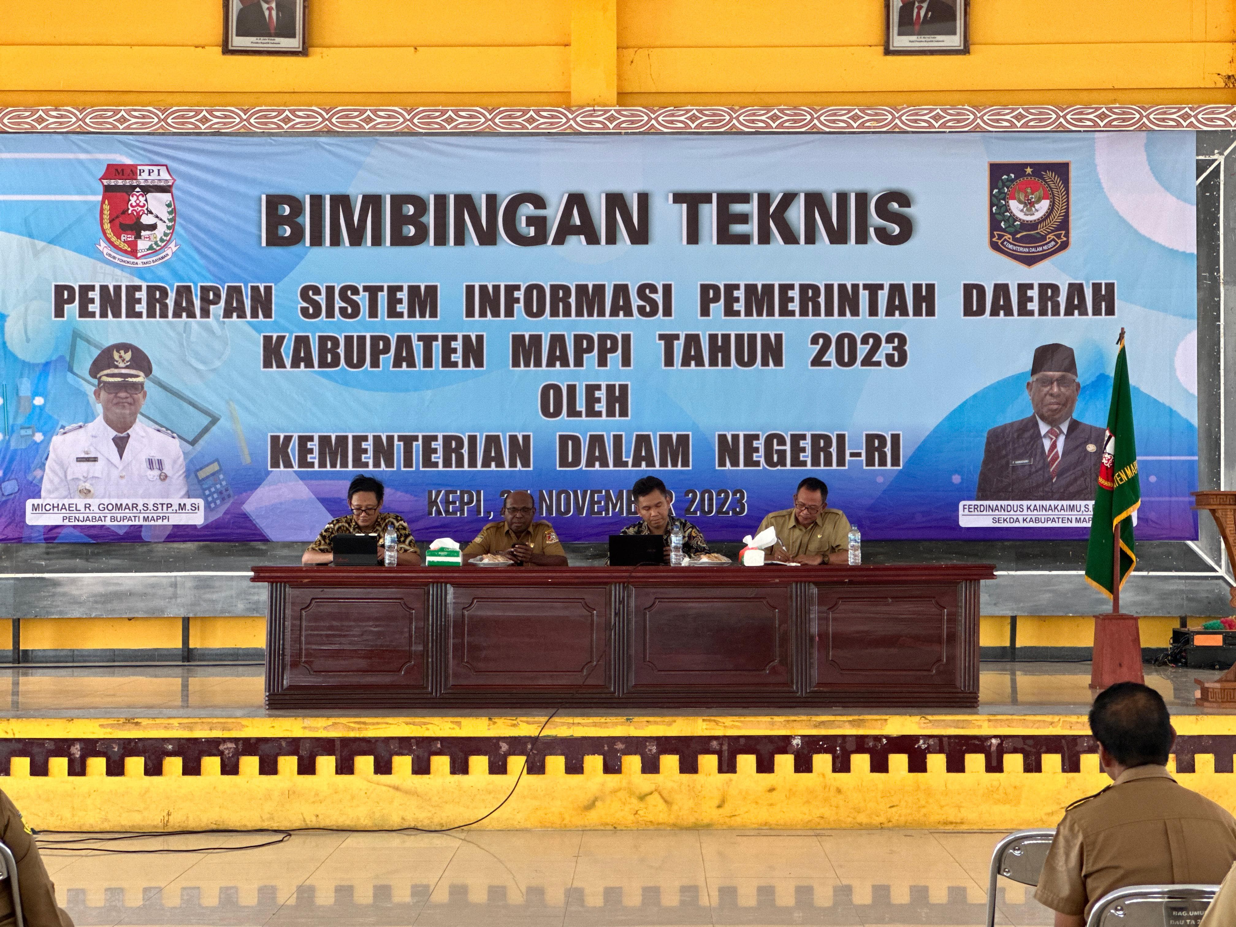 Bimtek Penerapan Sipd-ri Di Kabupaten Mappi Tahun 2023 Oleh Kementerian Dalam Negeri Ri