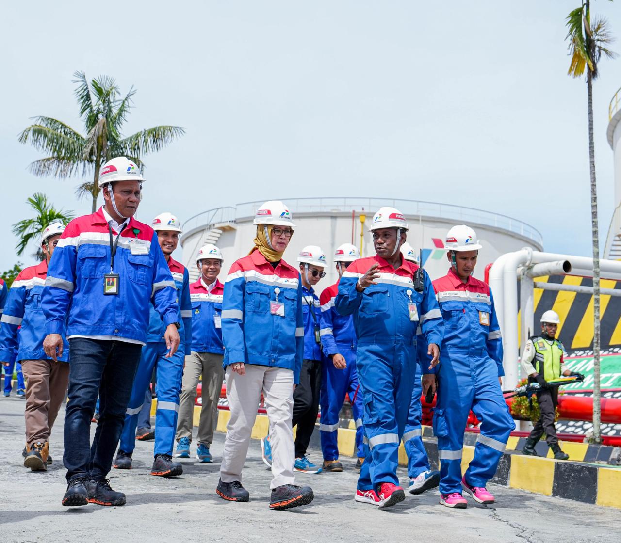 Pertamina Patra Niaga Regional Papua Maluku Bersama Ketua Posko Satgas Nataru ESDM Cek Kehandalan Suplai dan Ketersediaan Energi di Jayapura