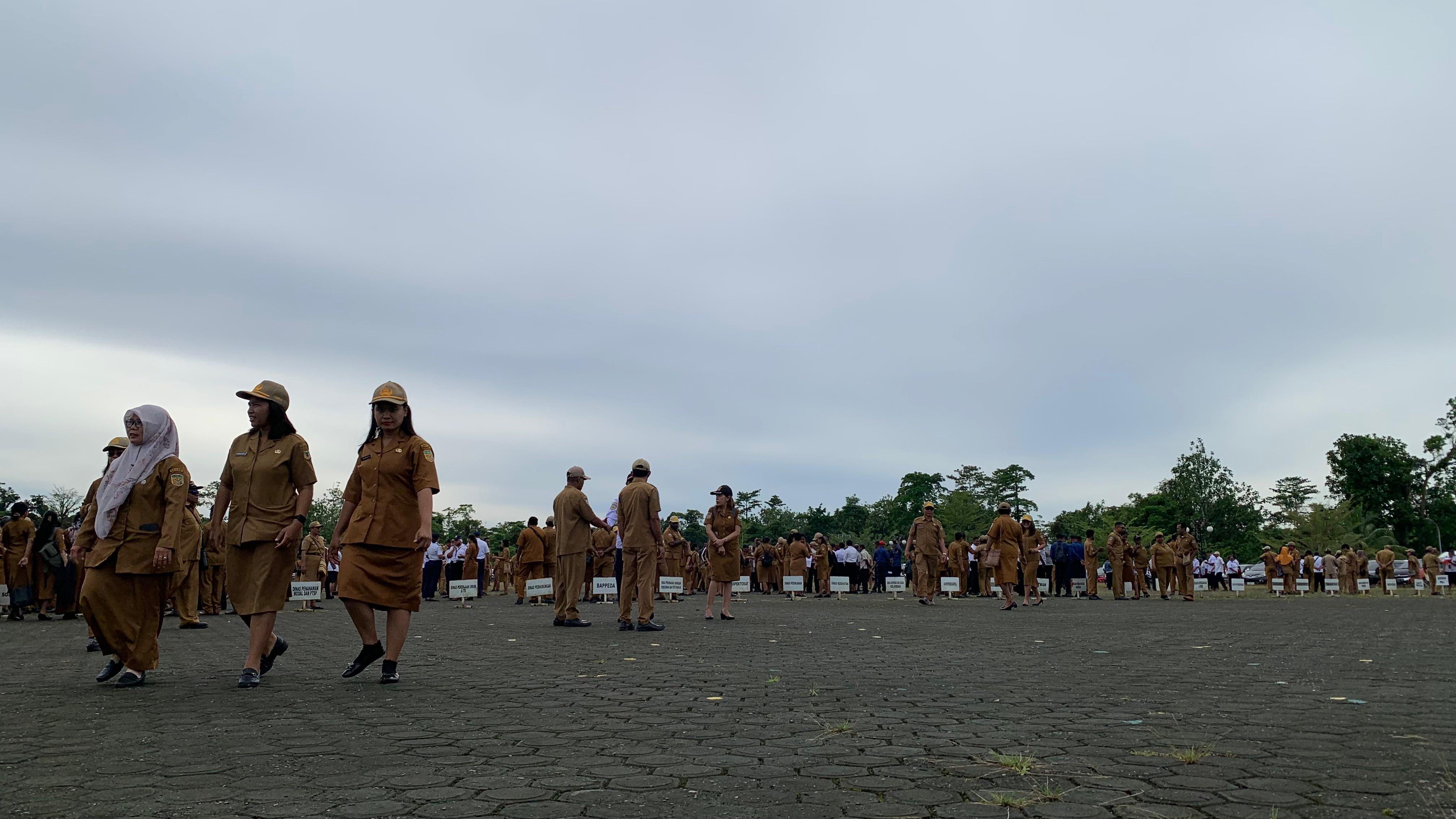 Pimpin Apel Gabungan, Bupati Johannes Sampaikan Beberapa Hal