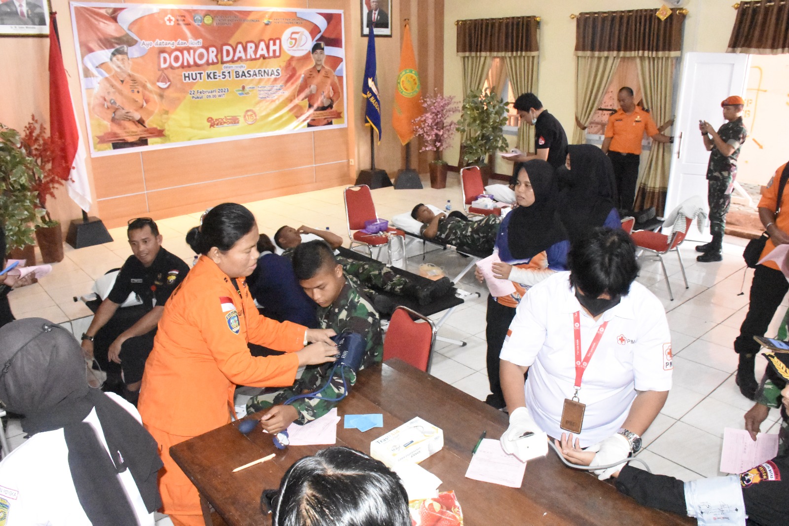 Basarnas Timika Gelar Donor Darah Sambut Hut Ke-51