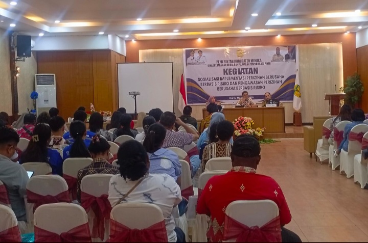 Dinas Penanaman Modal Mimika Menggelar Sosialisasi Perizinan Berbasis Aplikasi