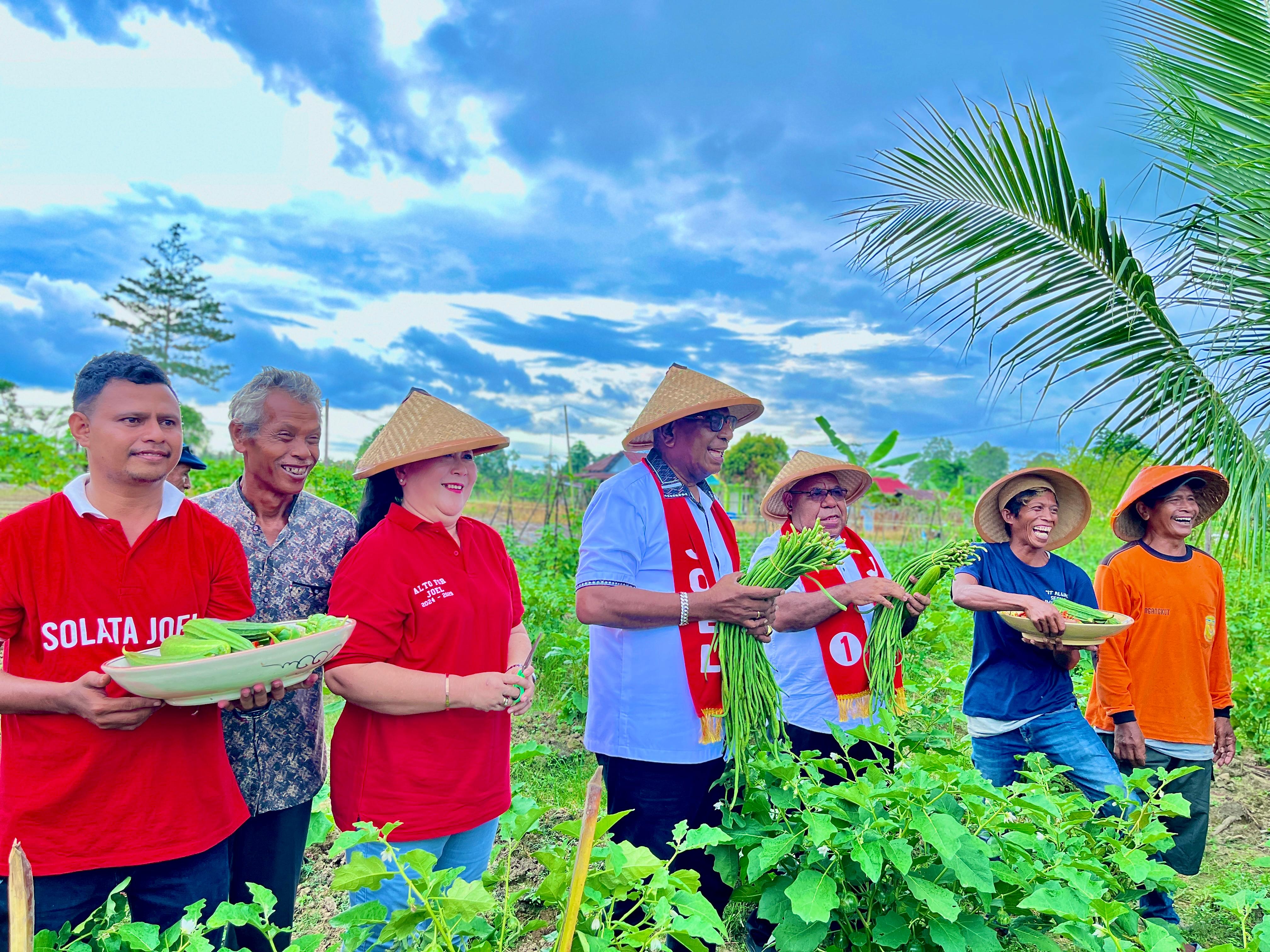 Petani di SP 1 Komitmen Menangkan JOEL, Johannes Rettob : Petani Menjadi Salah Satu Program Prioritas Kami