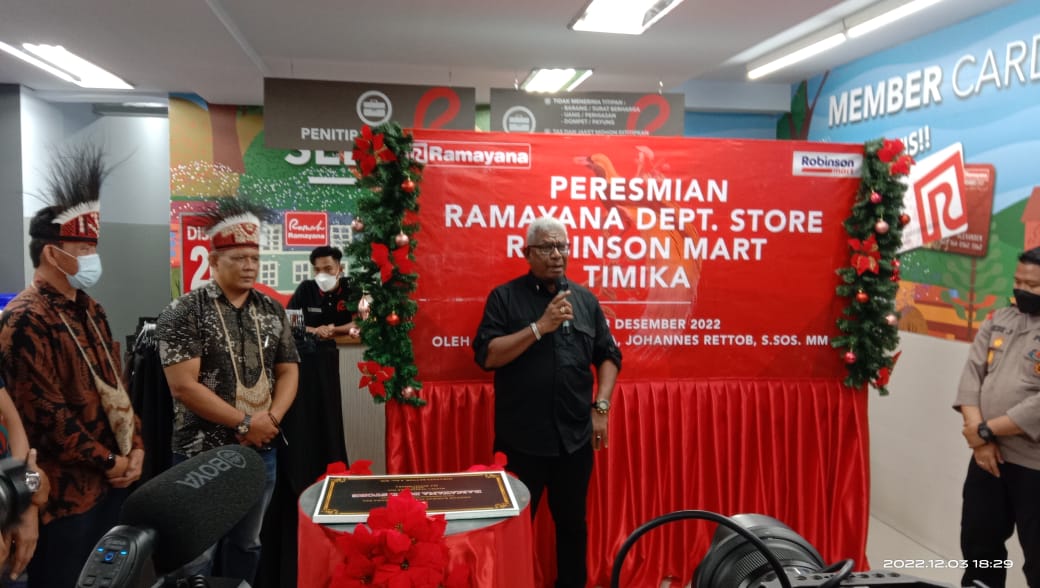  Resmikan Ramayana Mimika, Plt. Bupati Jr Harap Dongkrak Ekonomi Mimika