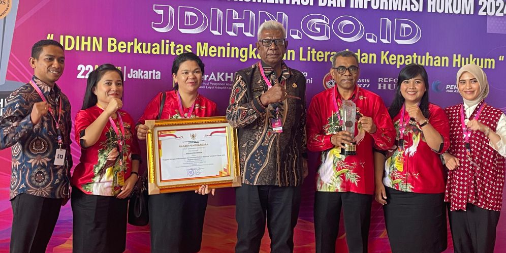 Naik Peringkat Enam, Kabupaten Mimika Berkualiatas Pengelola Jaringan Dokumentasi Dan Informasi Hukum