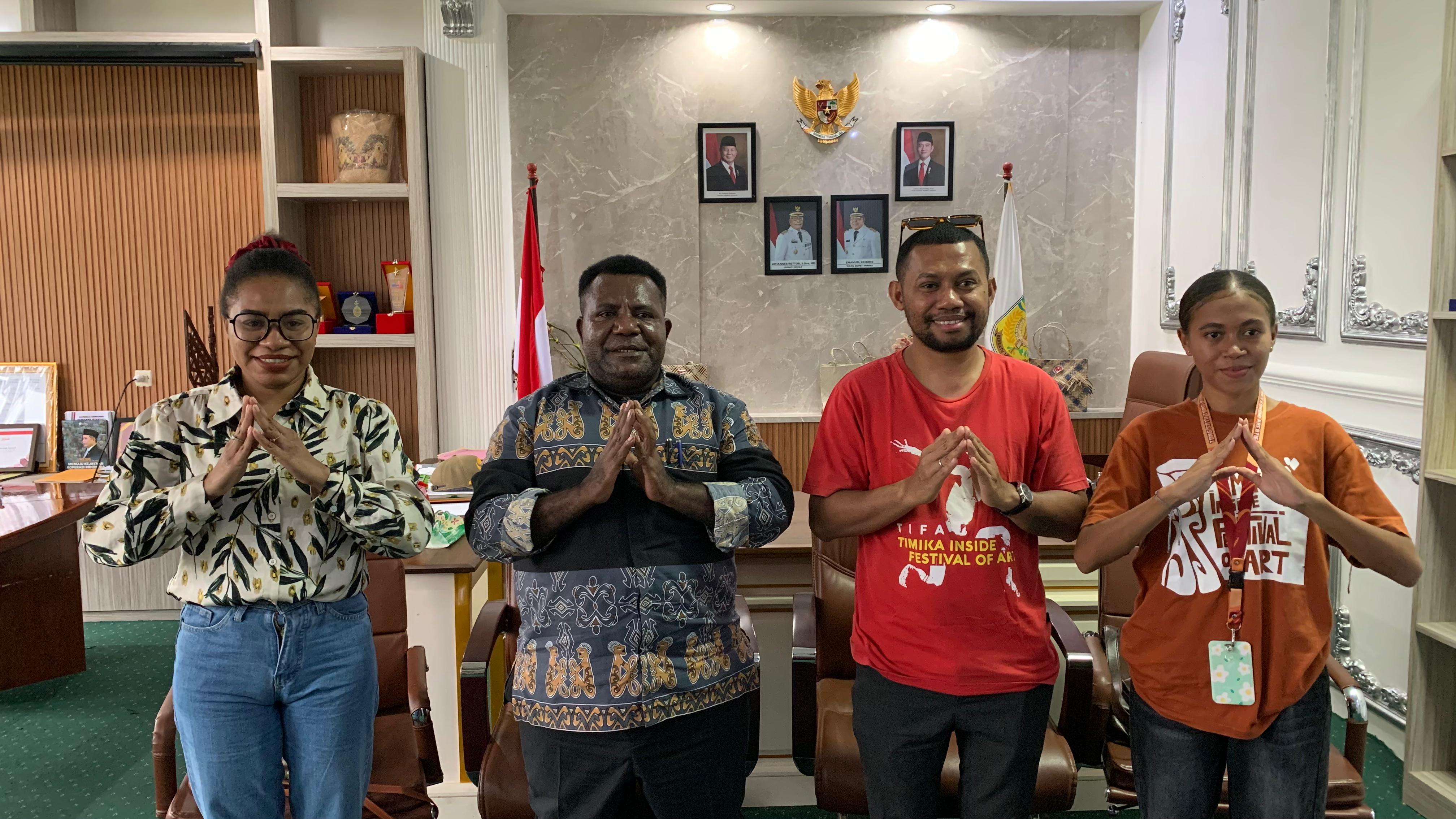 Dinas Koperasi dan UMKM Mimika Bangun Kolaborasi Dengan TIFA Creative untuk Event TIFA 2026