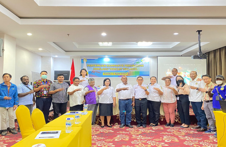 DINKES MIMIKA GELAR PERTEMUAN KAMPANYE PERUBAHAN PERILAKU TERKAIT MALARIA