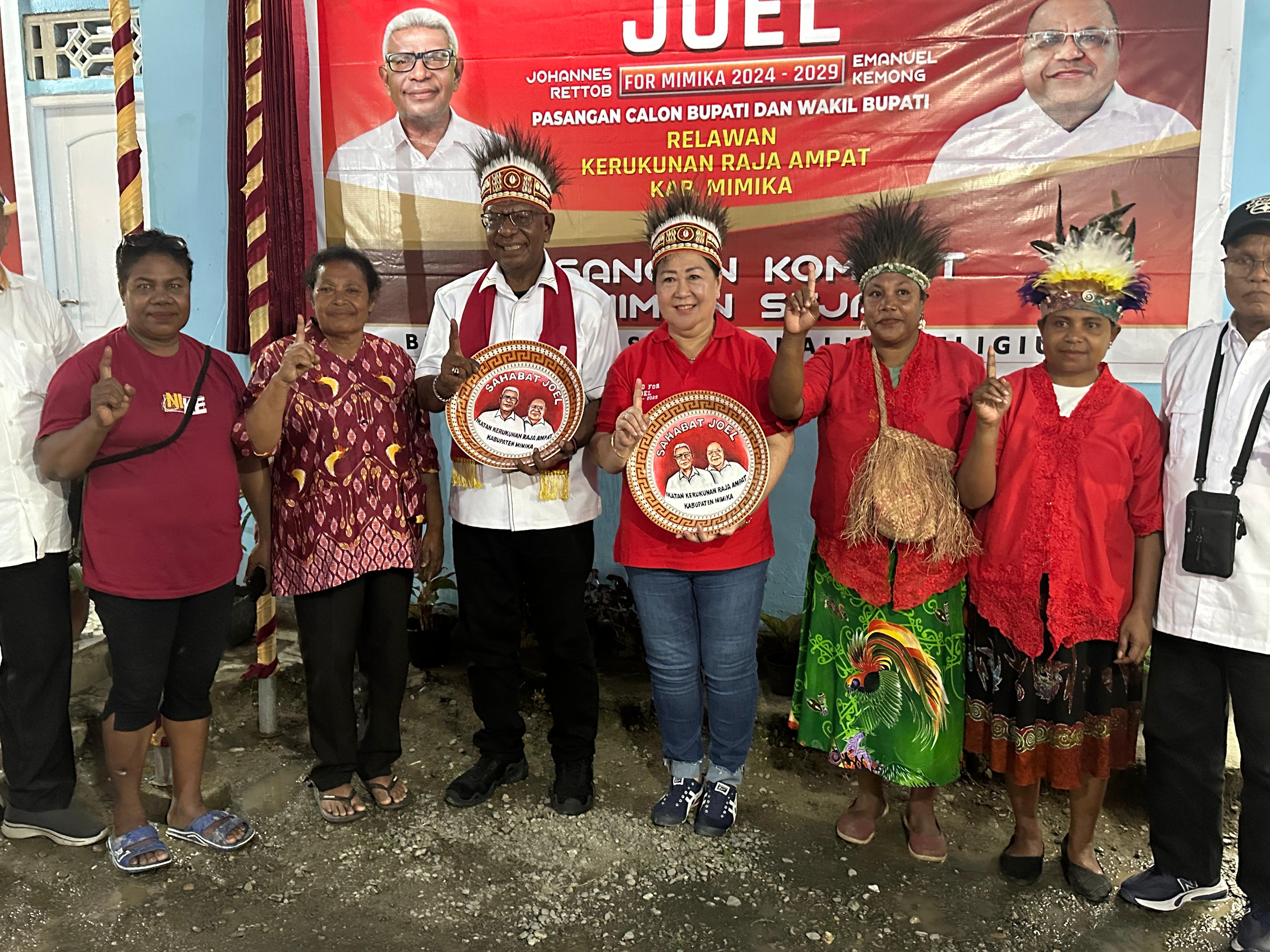 Posko Relawan IKBRA for JOEL Diresmikan, Tokoh IKBRA : Sosok yang Berkarisma dan Punya Semangat Membangun Mimika