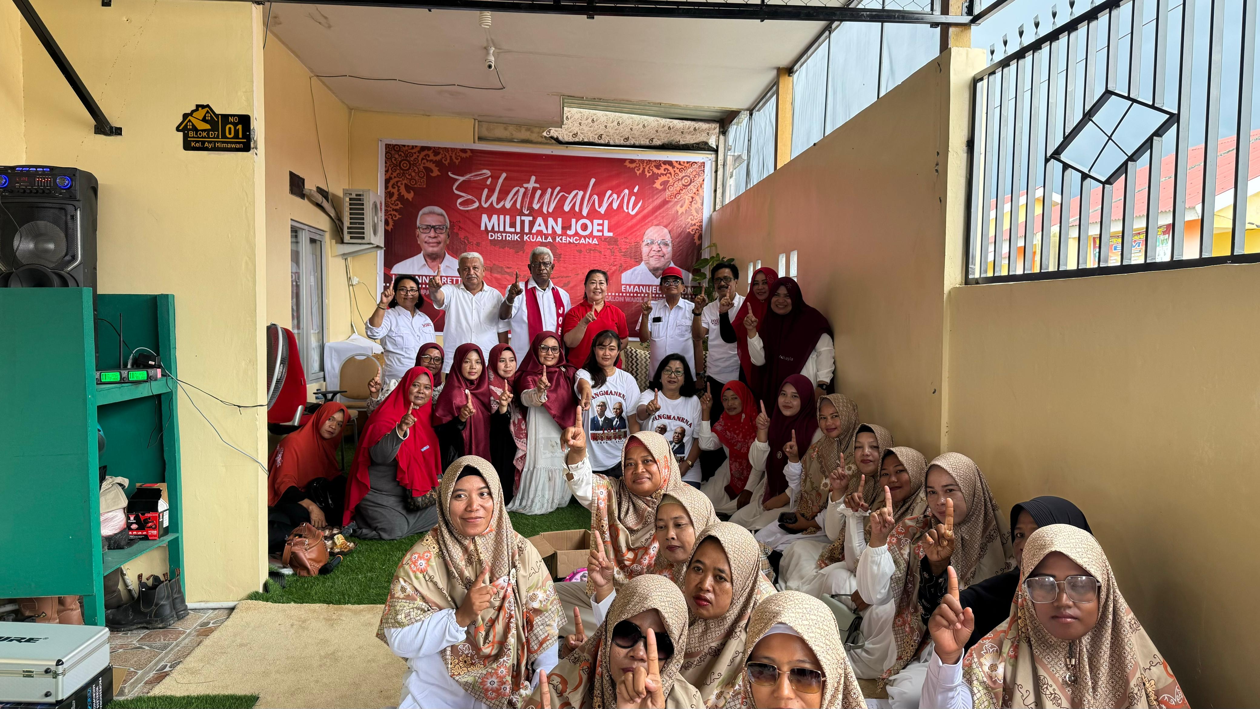 Pasangan JOEL Disambut Antusias Relawan Militan Pondok Amor