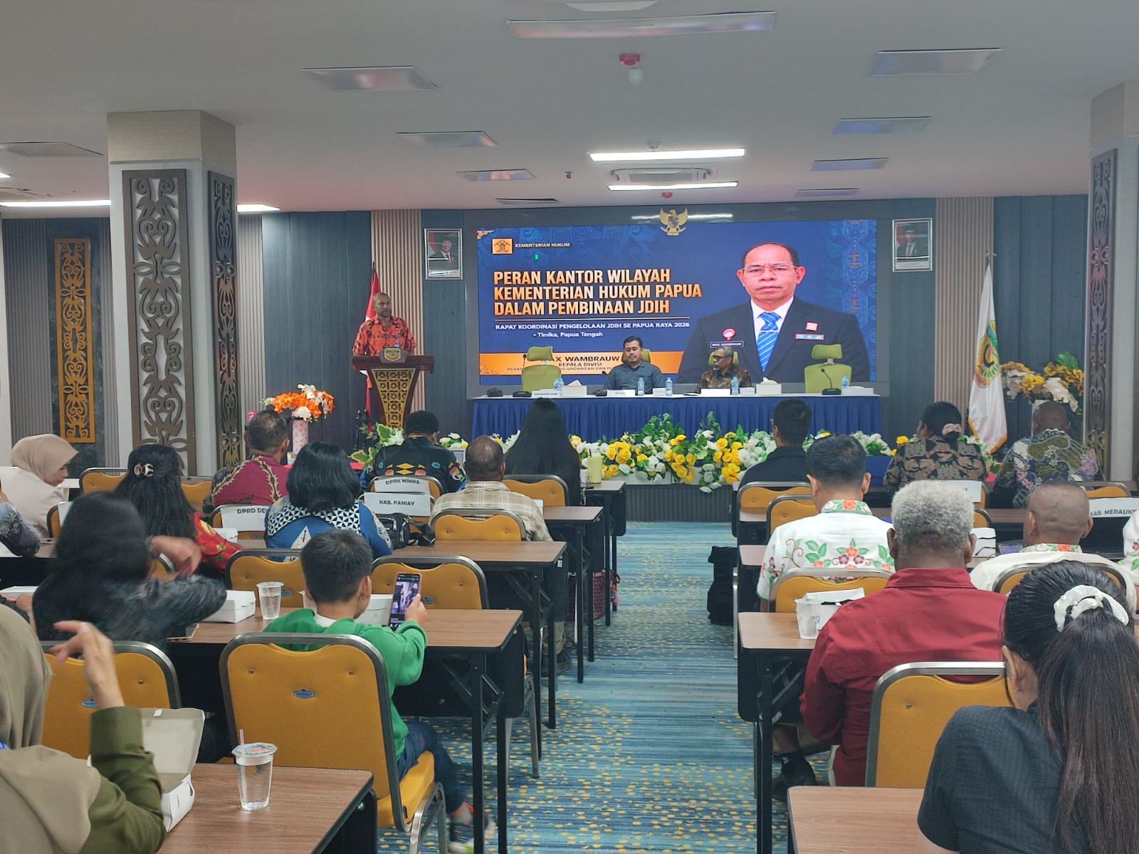 Kabupaten Mimika Tuan Rumah Rakor JDIH se-Papua Raya