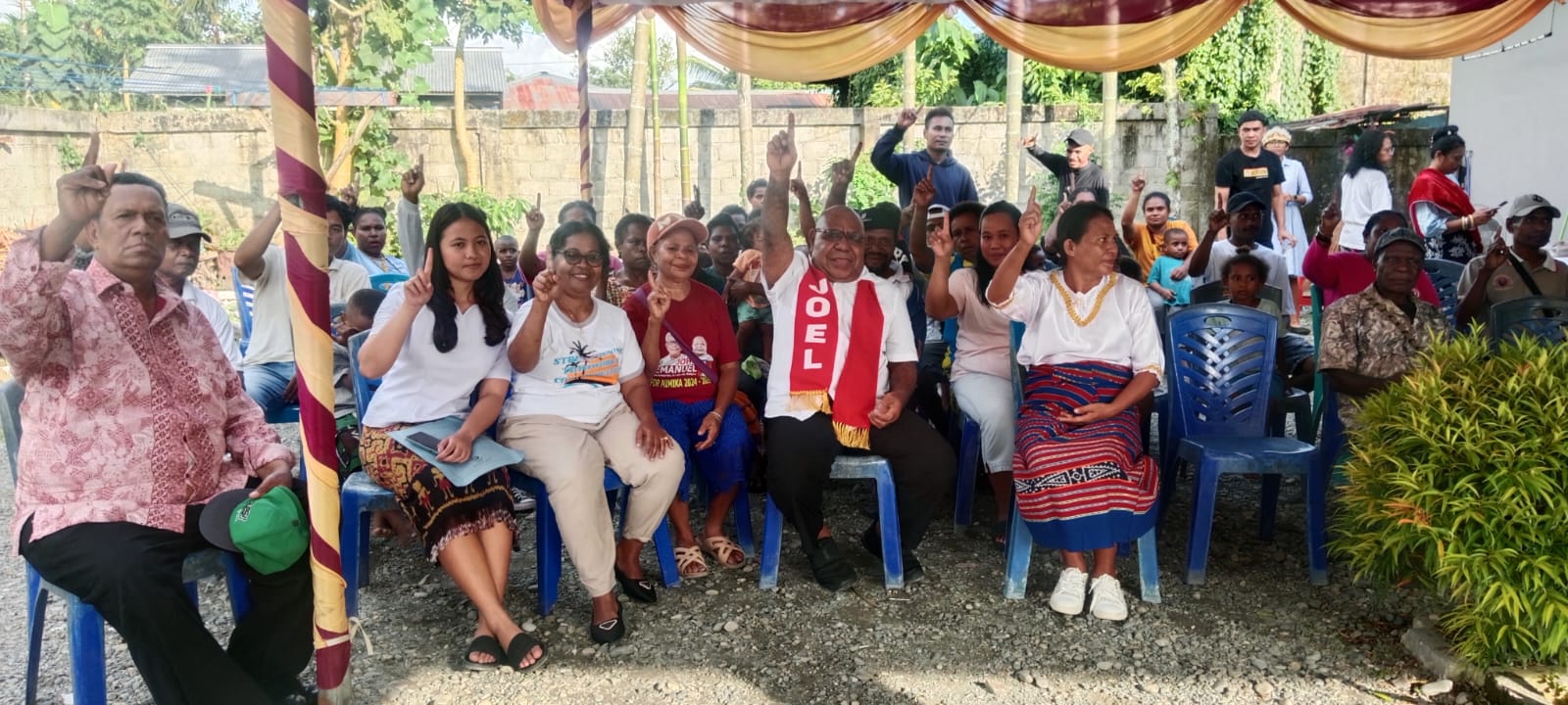 Posko Bhinneka Tunggal Ika, Berbeda Suku Tapi Satu untuk JOEL