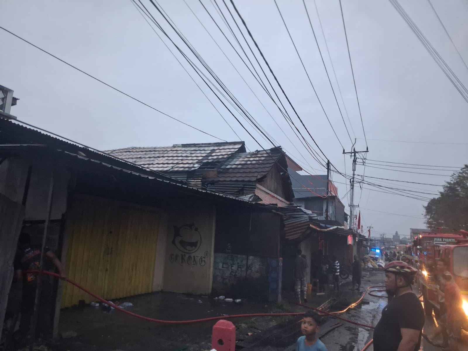 Kebakaran Hanguskan Dua Ruko di Kompleks Gorong-gorong Mimika, Satu Motor Ikut Ludes