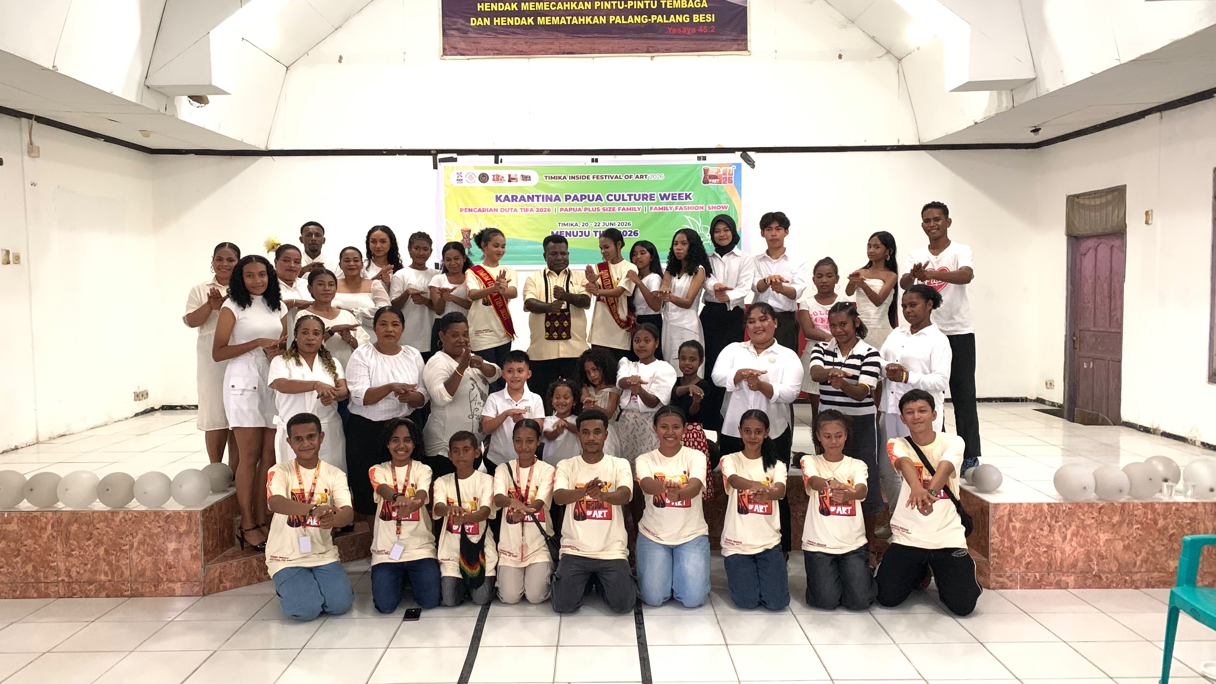 ​Pra Event Dimulai, 26 Peserta Ikut Karantina Papua Culture Week TIFA 2026