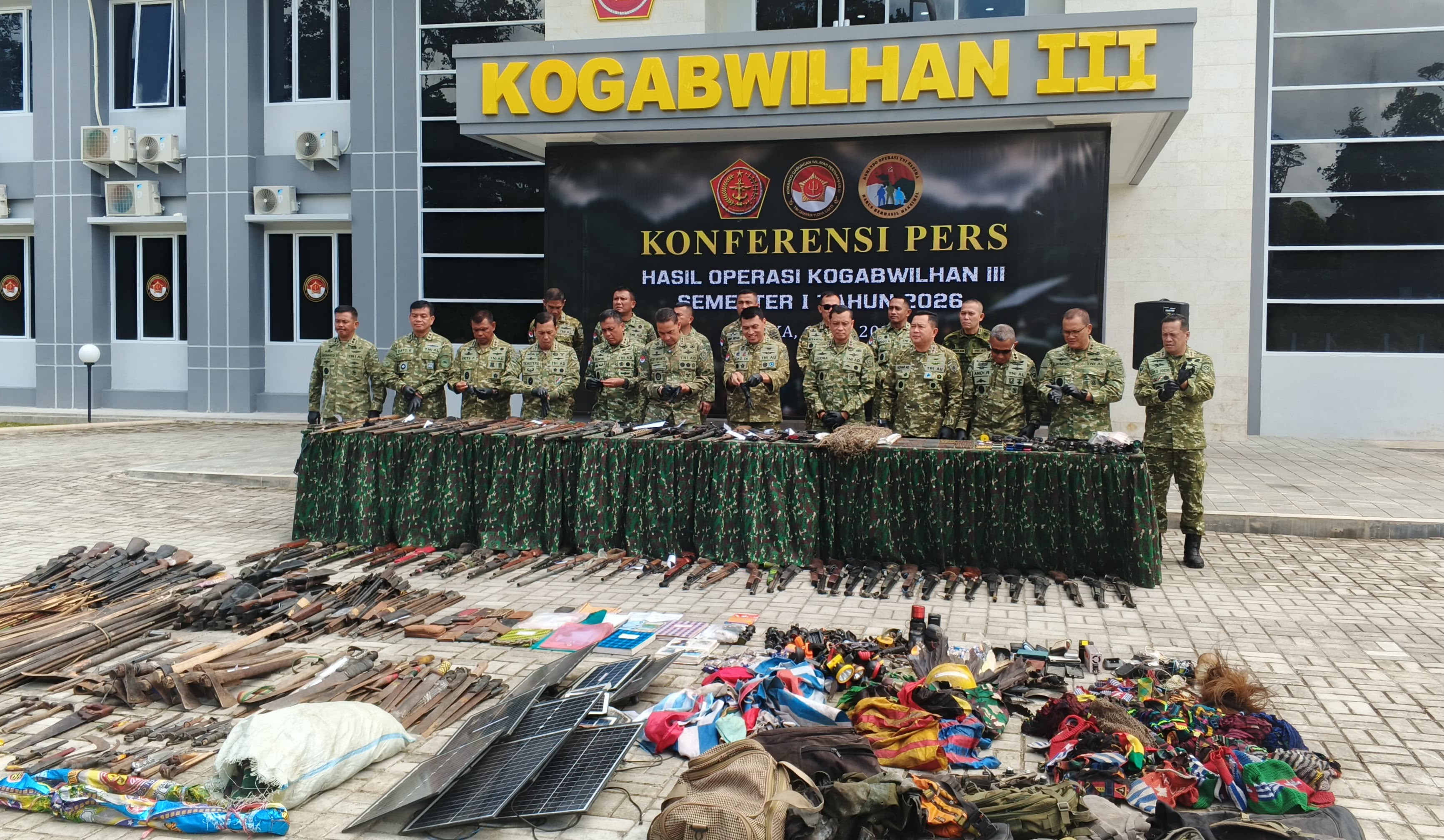 Operasi Semester I 2026: Kogabwilhan III Sita 47 Senjata Api dan 3.000 Pohon Ganja