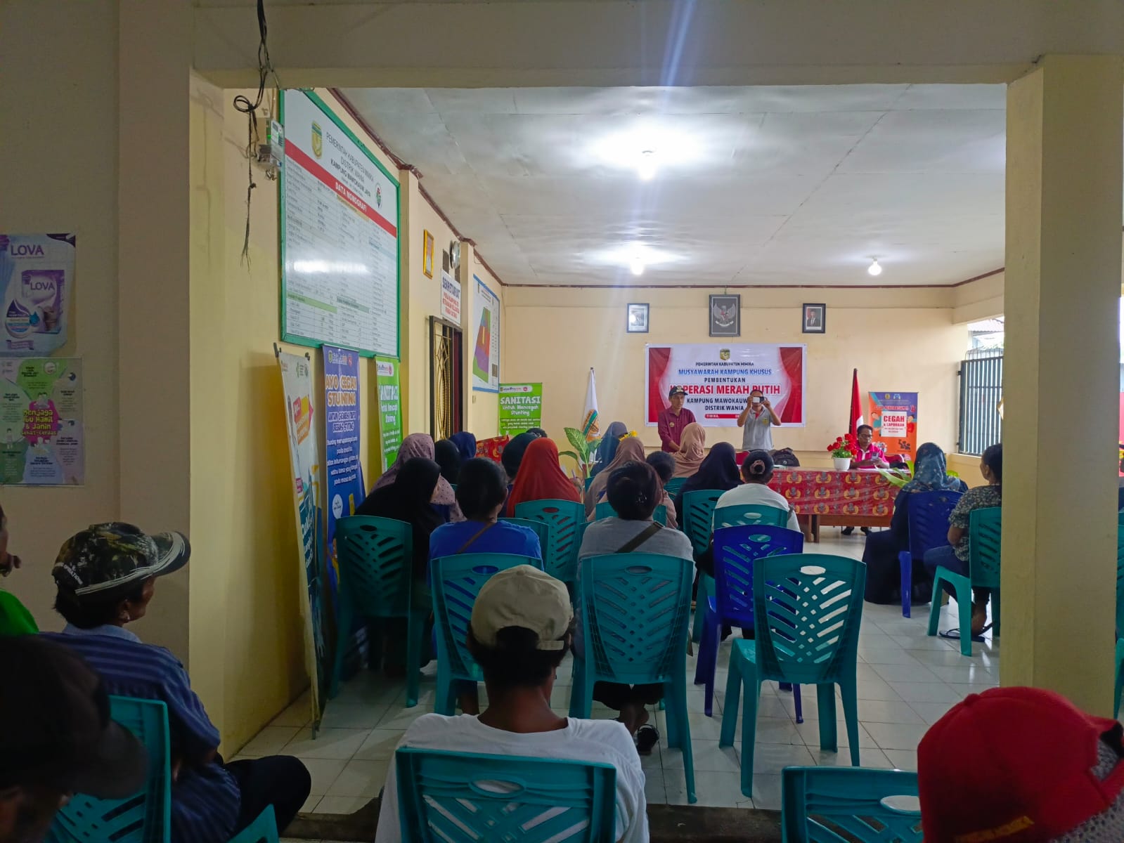Kampung Mawokauw  Gelar Musyawarah Pembentukan Koperasi Merah Putih