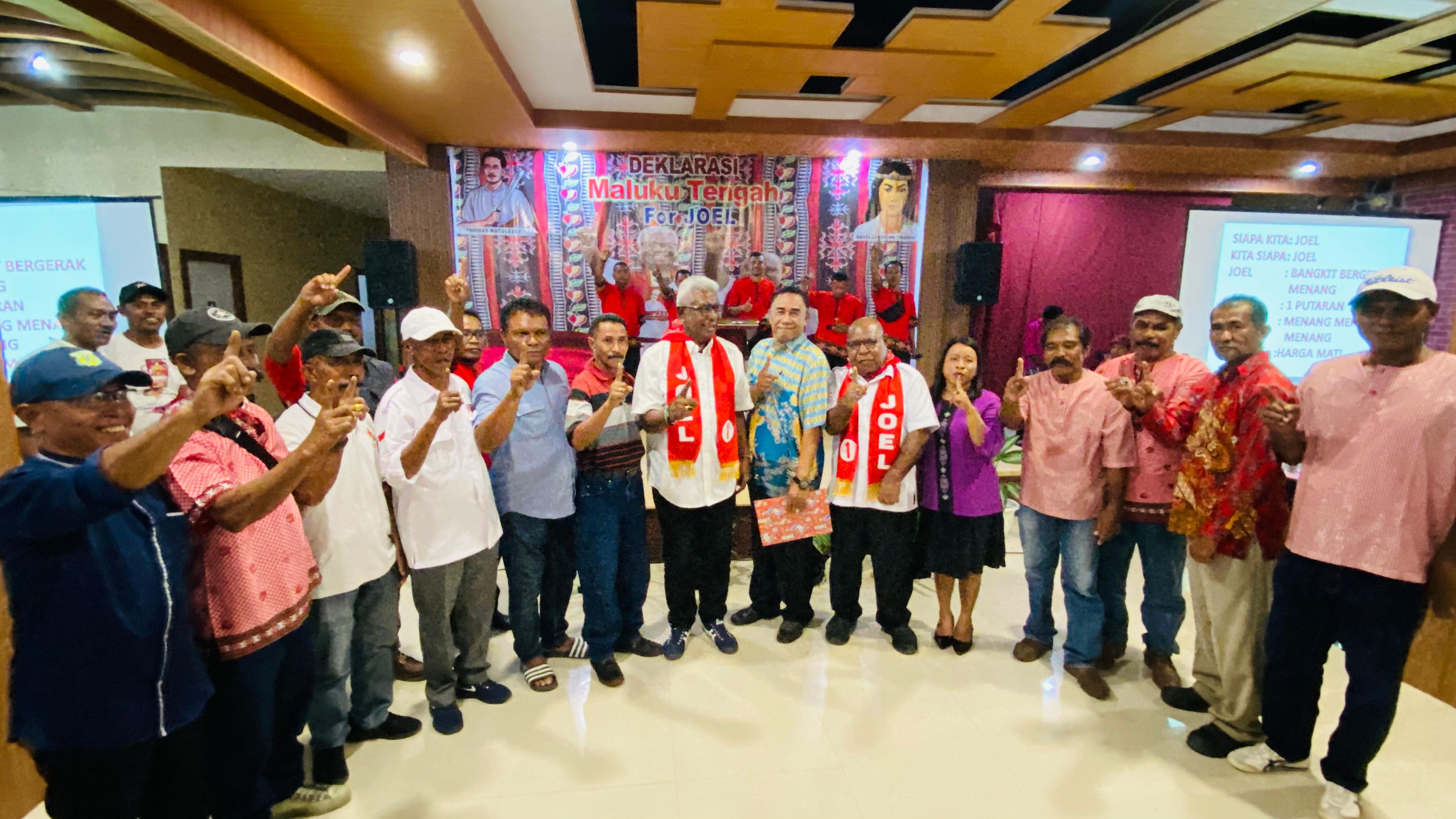 Maluku Tengah Rapatkan Barisan Dukung JOEL di Pilkada Mimika 2024