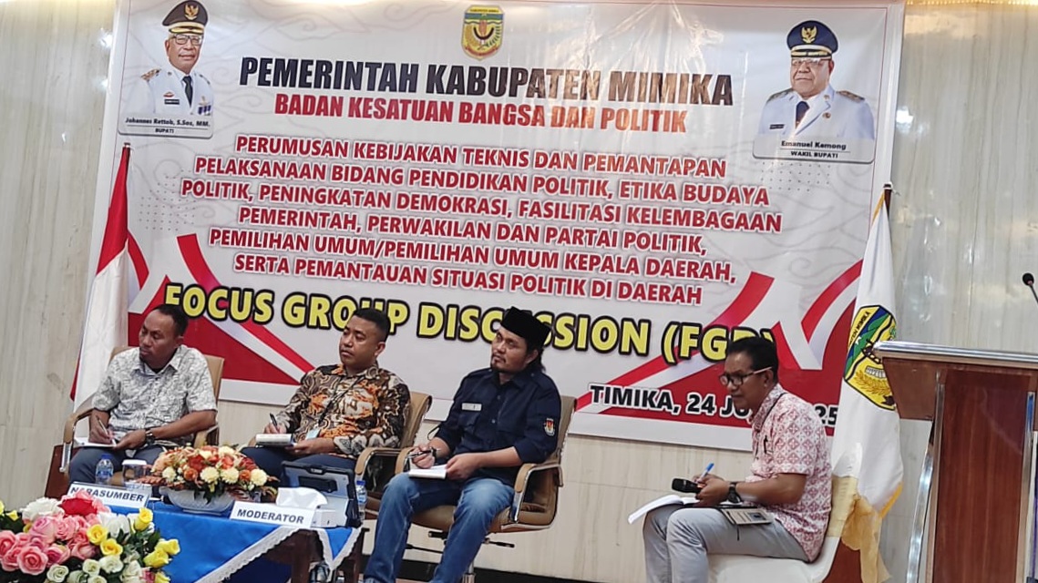 Pemkab Mimika Gelar Focus Group Discussion Sikapi Situasi Politik di Timika