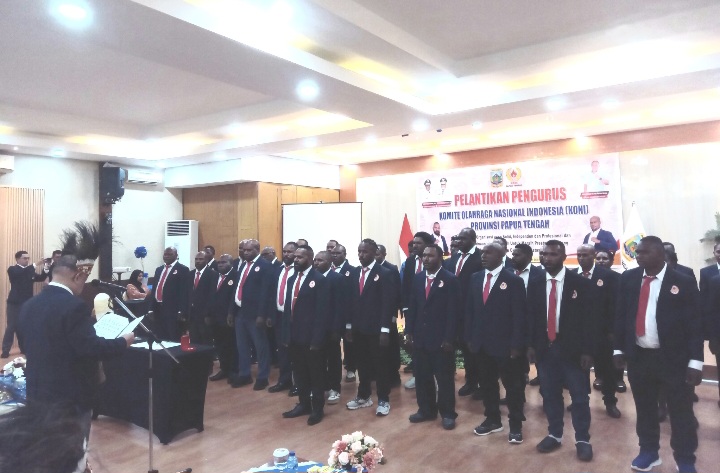 Pengurus Defenitif KONI Papua Tengah Resmi Dilantik Hari Ini, Pemprov Nyatakan Dukungan Penuh