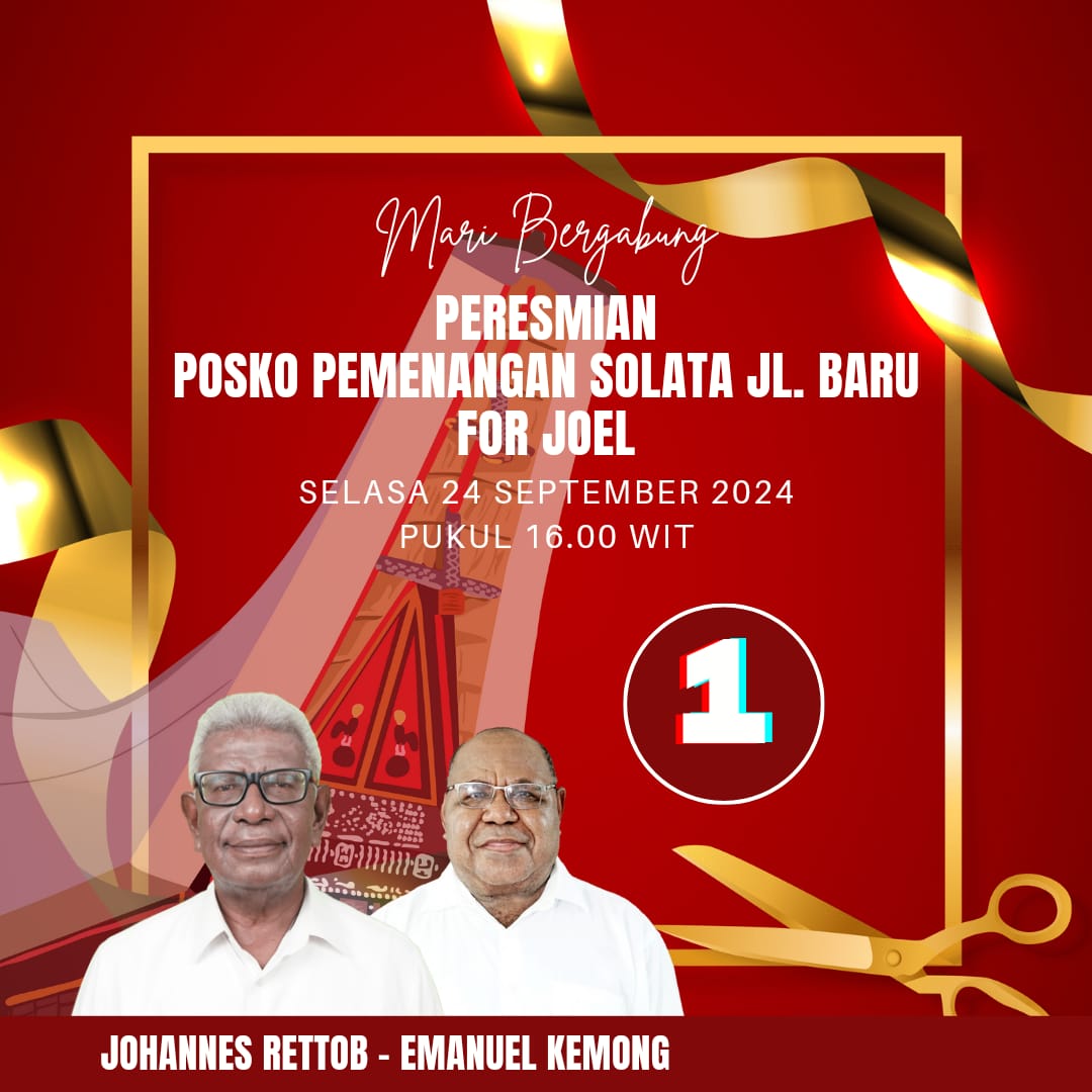 Halo Warga Mimika, Ingat Paslon Joel Nomor Urut 1
