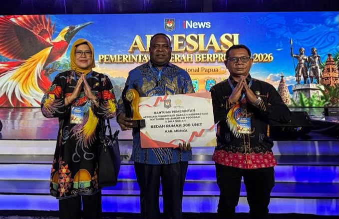 Mimika Raih Penghargaan Program 3 Juta Rumah dari Kemendagri, Dapat Kuota Bedah 300 Rumah