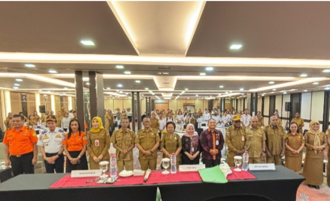 Dinas Perpustakaan Mimika Sosialisasi Layanan Informasi Kearsipan JIKN dan SIKN Kepada OPD