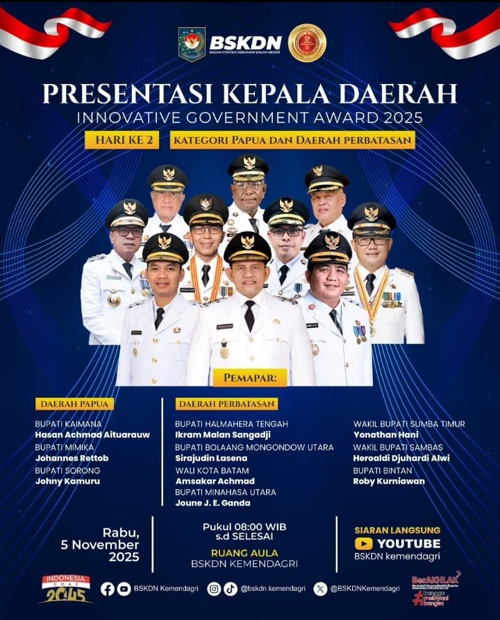 Bupati Mimika Johannes Rettob Paparkan Inovasi Kabupaten Mimika