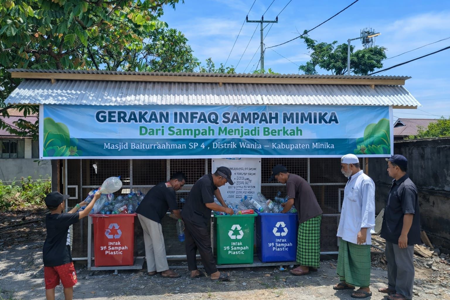 Tingkatkan Kepedulian Lingkungan, Distrik Wania Segera Luncurkan "Gerakan Infaq Sampah Mimika"