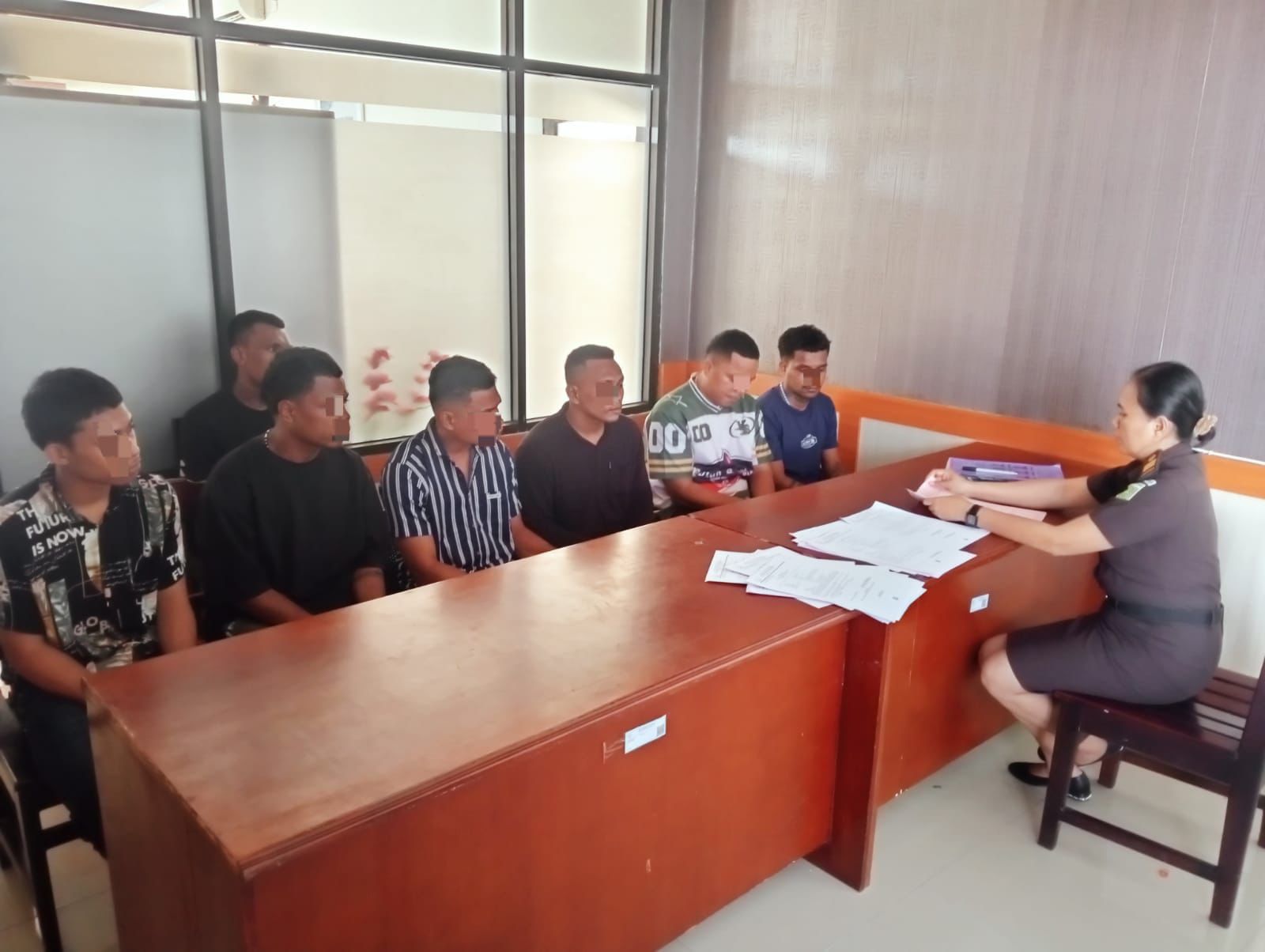 Tujuh Tersangka Pembunuhan di Belakang Kantor Pos Timika Diserahkan ke Kejaksaan