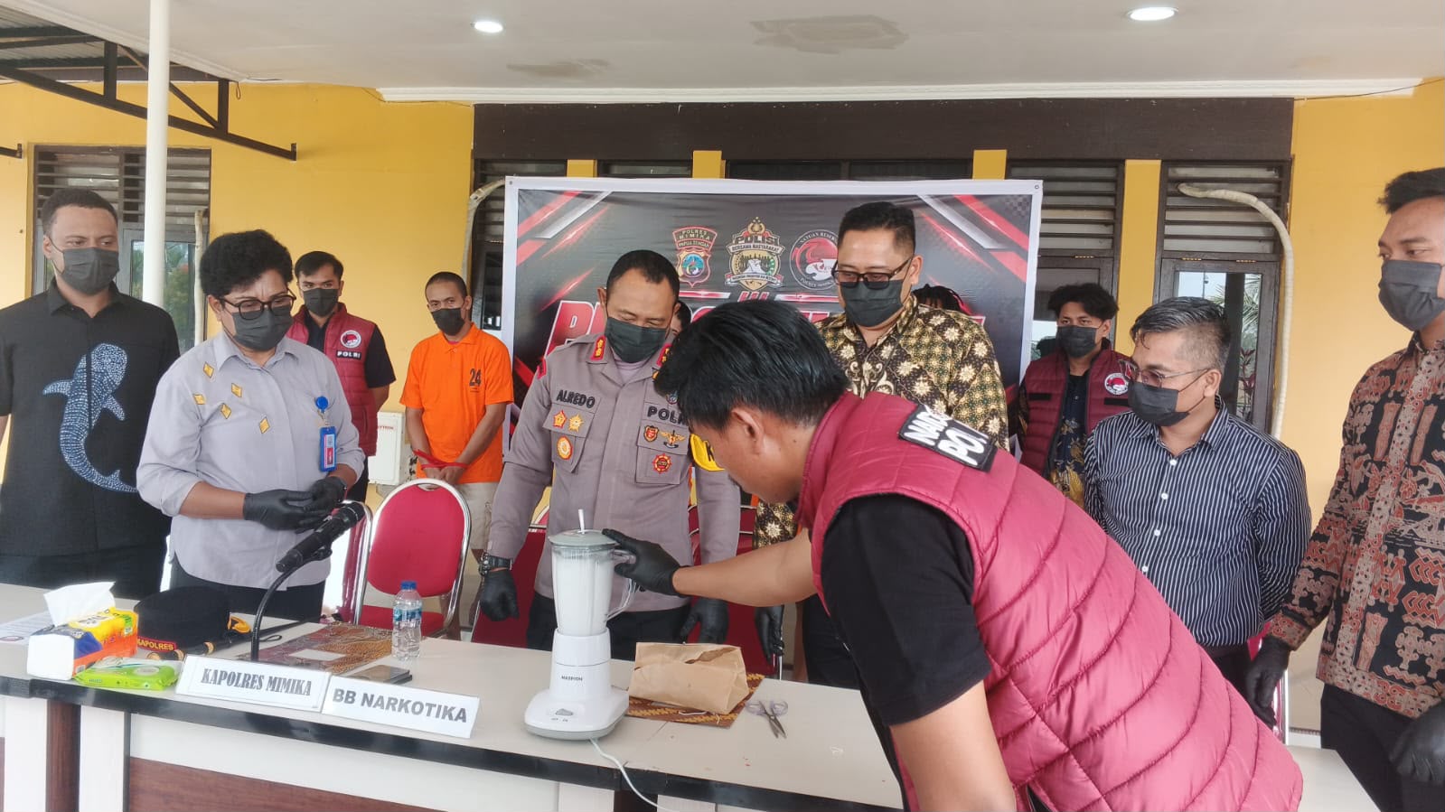 Polres Mimika Bongkar Empat Kasus Narkotika, Barang Bukti Dimusnahkan