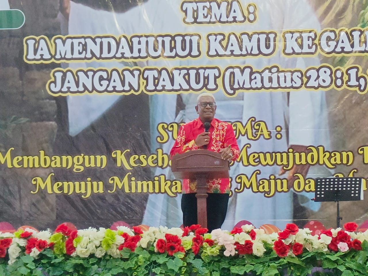 Pesan Paskah Oikumene 2023, Plt. Bupati JR : Hidup Optimis Sebab Yesus Ada dalam Kehidupan Kita