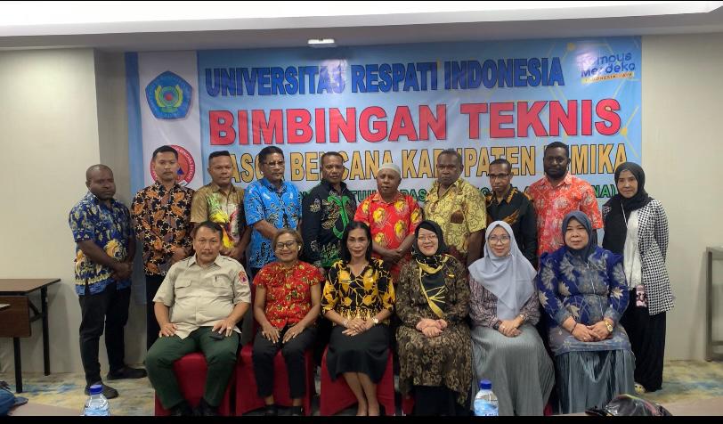BPBD MimikaLakukan Bimtek Pasca Bencana di Universitas Respati Indonesia