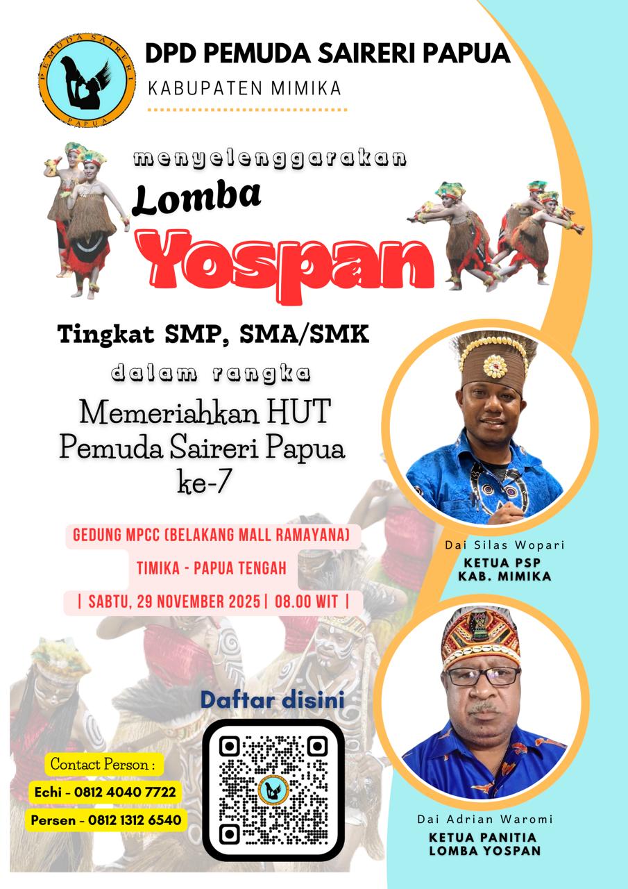 DPD PSP Siap Gelar Lomba Yospan, Ini Cara Daftarnya