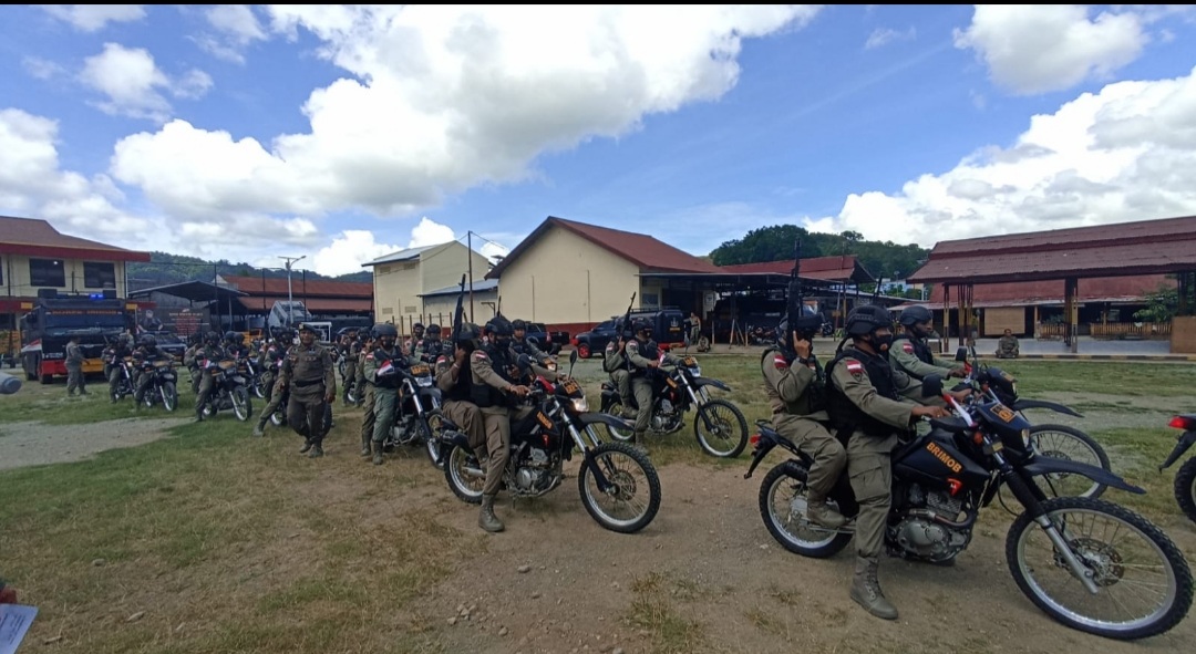 Optimalkan Tindakan, Batalyon A Pelopor Sat Brimobda Papua Terus Berlatih 
