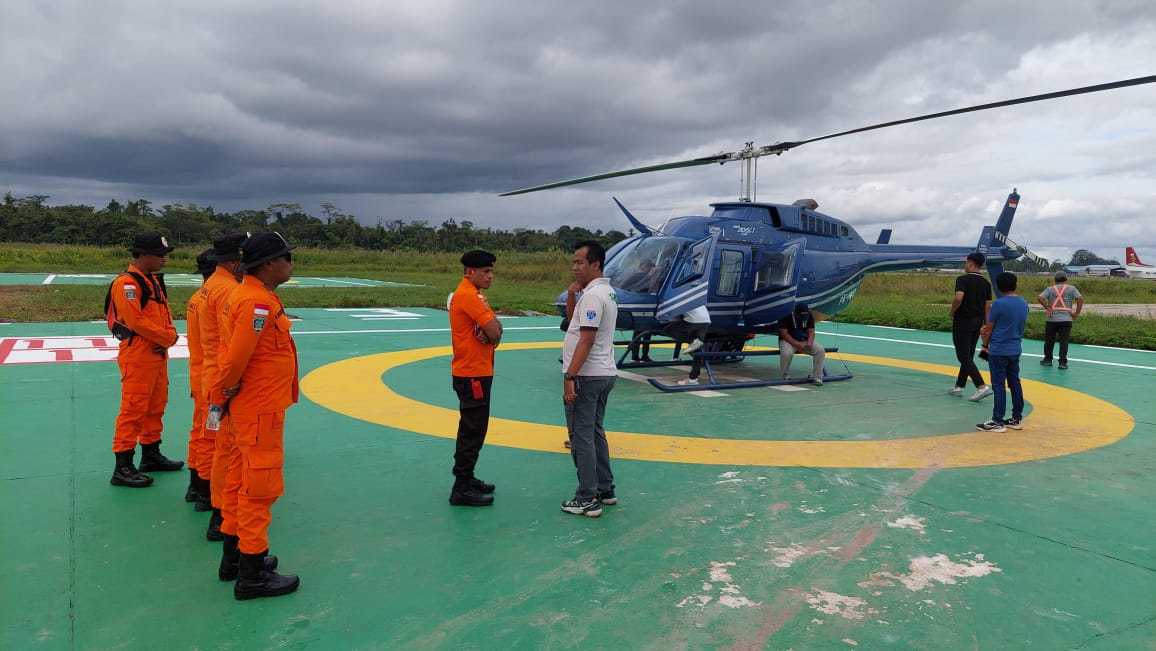 Helikopter PK IWS Milik Maskapai Intan Angkasa Hilang Kontak. SAR Gabungan Lakukan Pencarian