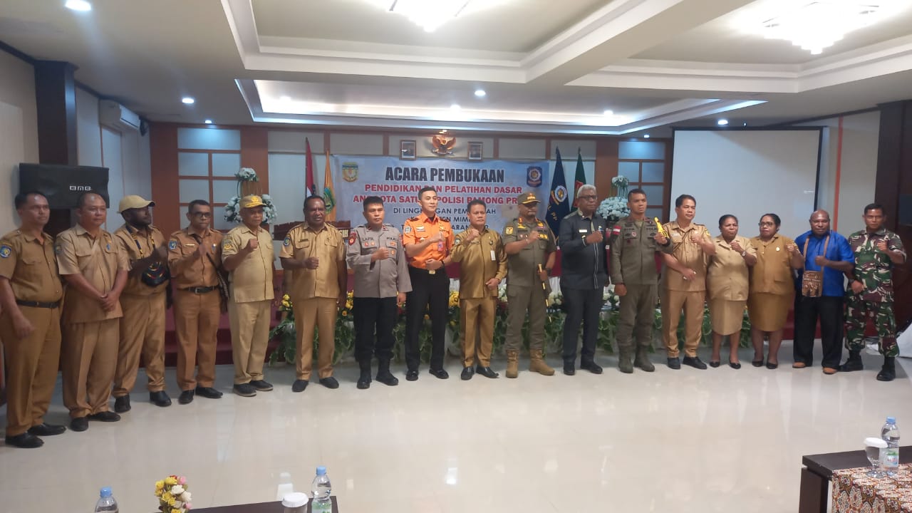 50 Anggota Satpol Pp Kabupaten Mimika Ikut Diklat Dasar