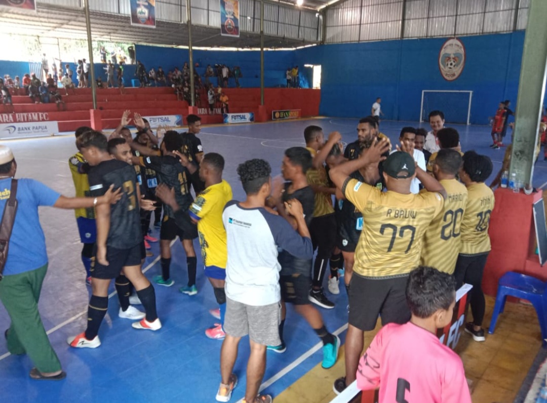 Tundukkan Silaga 1704 Merauke 4-0, Futsal Mimika Dipastikan Juarai Linus 2022