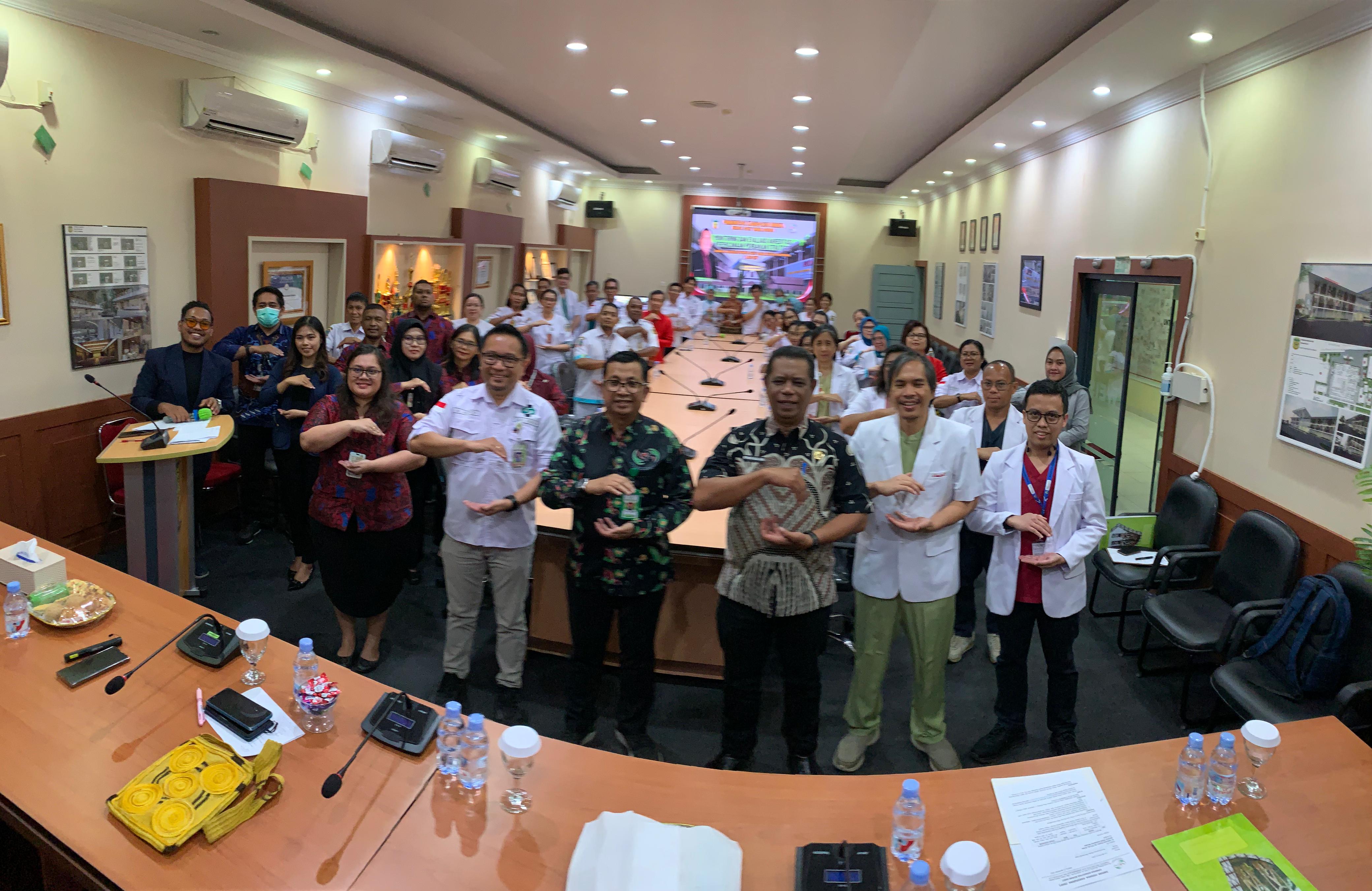 Lembaga Akreditasi Rumah Sakit  Dmar Husada, Lakukan Monitoring dan Evaluasi Akreditasi PPS di RSUD Mimika